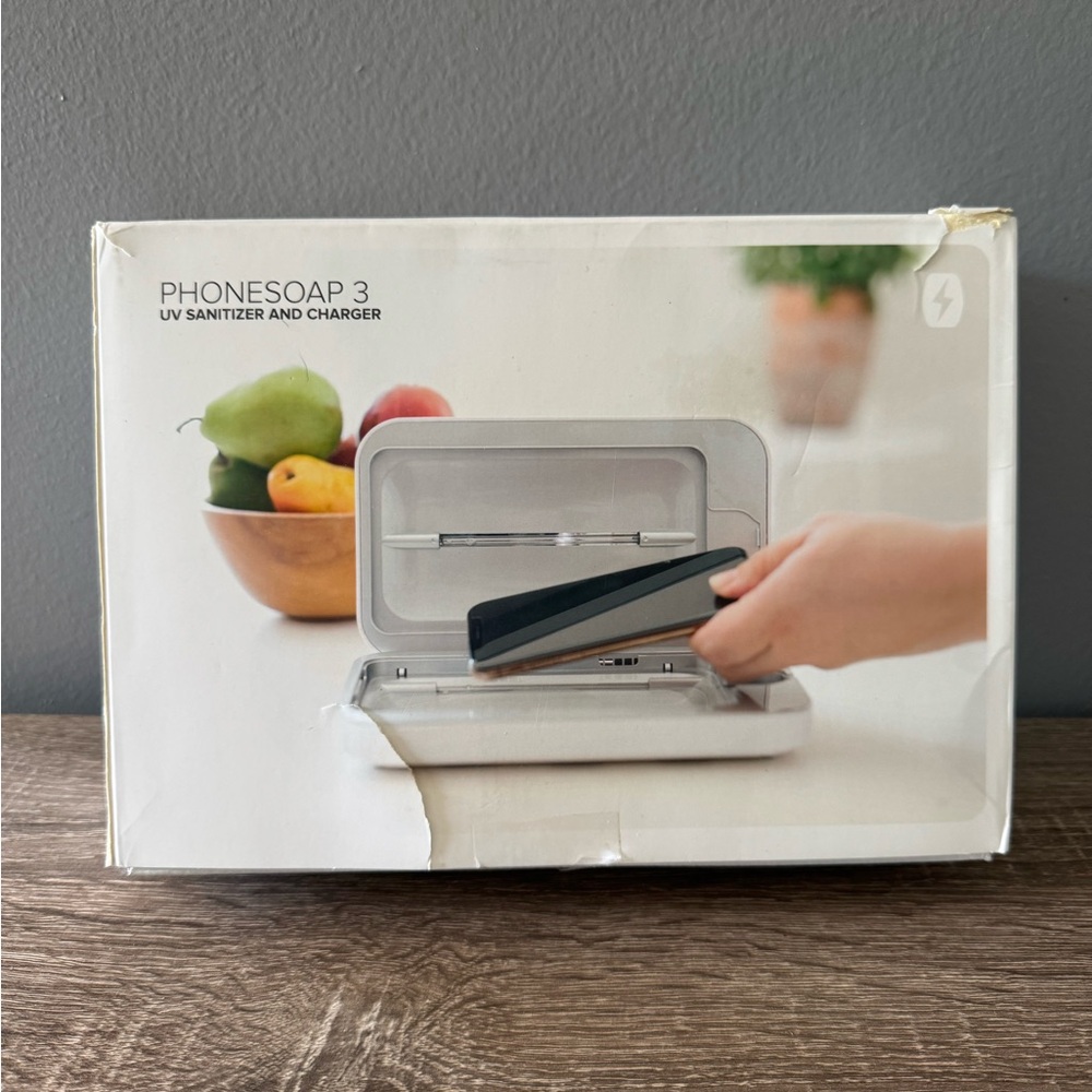 Phone Soap 3 UV Sanitizer and Charger - White